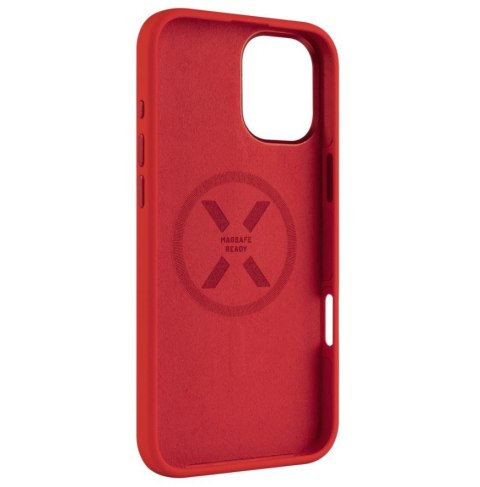 Fixed MagFlow | Back cover | Apple | iPhone 16 Plus | Liquid silicon | Red Fixed MagFlow | Back cover | Apple | iPhone 16 Plus | Liquid silicon | Red