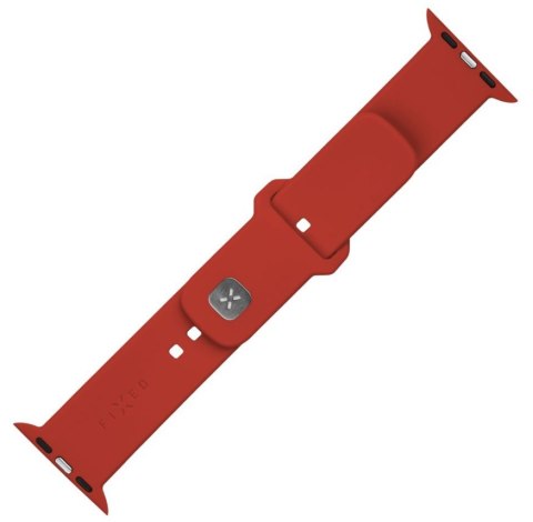 Fixed | Sporty Strap Set for Apple Watch 38/40/41 mm | 160-225 mm | Red | Silicone Fixed | Sporty Strap Set for Apple Watch 38/40/41 mm | 160-225 mm | Red | Silicone