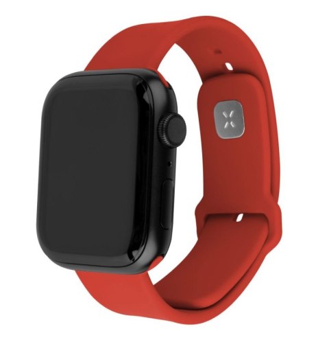 Fixed | Sporty Strap Set for Apple Watch 38/40/41 mm | 160-225 mm | Red | Silicone Fixed | Sporty Strap Set for Apple Watch 38/40/41 mm | 160-225 mm | Red | Silicone