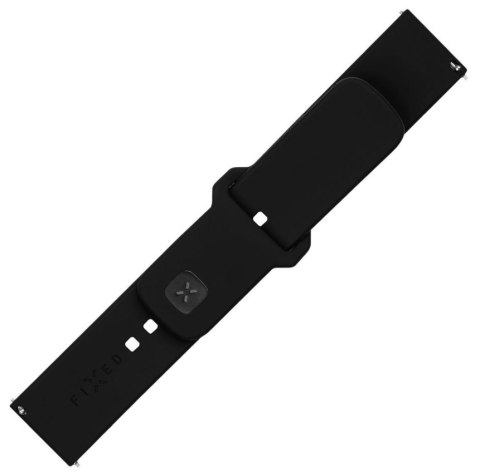Fixed | Sporty Strap Set with Quick Release 20mm for Smartwatch | 160-235 mm | Black | Silicone Fixed | Sporty Strap Set with Quick Release 20mm for Smartwatch | 160-235 mm | Black | Silicone