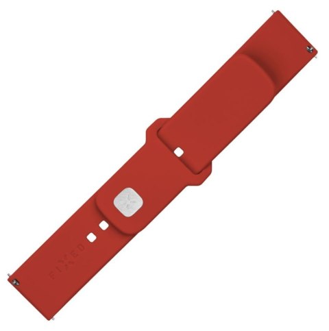 Fixed | Sporty Strap Set with Quick Release 20mm for Smartwatch | 160-235 mm | Red | Silicone Fixed | Sporty Strap Set with Quick Release 20mm for Smartwatch | 160-235 mm | Red | Silicone