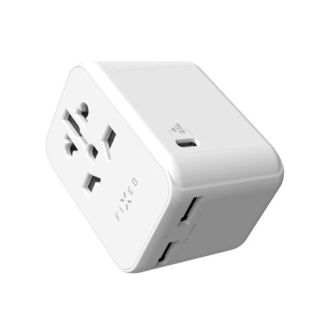 Fixed | Voyager World Adapter | FIXCT30-1C2A-WH | USB-A/USB-C | Travel Adapter Fixed | Voyager World Adapter | FIXCT30-1C2A-WH | USB-A/USB-C | Travel Adapter