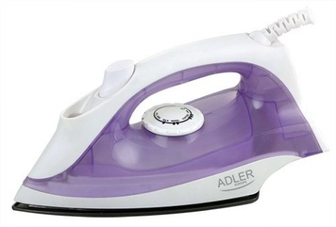 Iron | Adler | AD 5019 | With cord | 1600 W | Water tank capacity 100 ml | Continuous steam 10 g/min | Violet/White Iron | Adler | AD 5019 | With cord | 1600 W | Water tank capacity 100 ml | Continuous steam 10 g/min | Violet/White