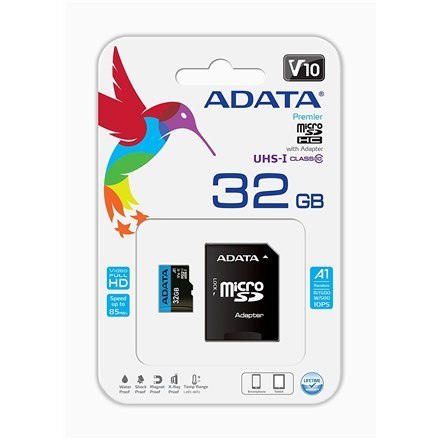 Karta Pamięci ADATA Premier UHS-I 32 GB microSDHC Klasy 10 z Adapterem Karta Pamięci ADATA Premier UHS-I 32 GB microSDHC Klasy 10 z Adapterem