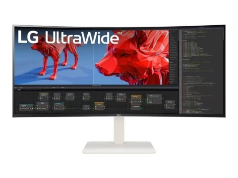 LG | 38WR85QC-W | 38 " | IPS | 21:9 | 144 Hz | 1 ms | 3840 x 1600 pikseli | 450 cd/m² | 2 porty HDMI LG | 38WR85QC-W | 38 " | IPS | 21:9 | 144 Hz | 1 ms | 3840 x 1600 pikseli | 450 cd/m² | 2 porty HDMI