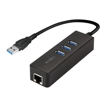 Logilink | USB 3.0 3-port Hub with Gigabit Ethernet | UA0173A Logilink | USB 3.0 3-port Hub with Gigabit Ethernet | UA0173A