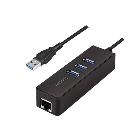 Logilink | USB 3.0 3-port Hub with Gigabit Ethernet | UA0173A Logilink | USB 3.0 3-port Hub with Gigabit Ethernet | UA0173A
