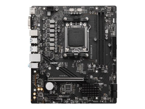 MSI | PRO B650M-B | Processor family AMD | Processor socket AM5 | DDR5 | Supported hard disk drive interfaces M.2, SATA | Number MSI | PRO B650M-B | Processor family AMD | Processor socket AM5 | DDR5 | Supported hard disk drive interfaces M.2, SATA | Number