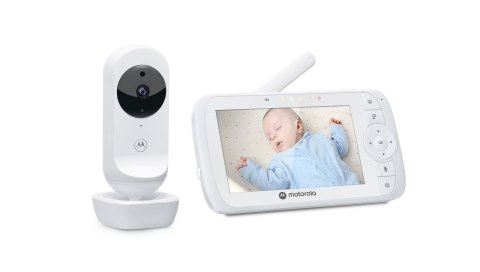Motorola | Video Baby Monitor | VM35 5.0" | 5.0" diagonal color screen; 5 x preloaded lullabies; Two-way talk; Room temperature Motorola | Video Baby Monitor | VM35 5.0" | 5.0" diagonal color screen; 5 x preloaded lullabies; Two-way talk; Room temperature