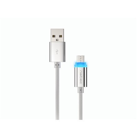 Natec | Kabel USB | Męski | 4-pinowy USB Typ A | Męski | Srebrny | 5-pinowy Micro-USB Typ B | 1 m Natec | Kabel USB | Męski | 4-pinowy USB Typ A | Męski | Srebrny | 5-pinowy Micro-USB Typ B | 1 m