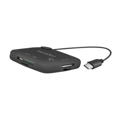 Peripheral sharing and hubs | Hub | Card reader | Ports Qty 3 | Black Peripheral sharing and hubs | Hub | Card reader | Ports Qty 3 | Black
