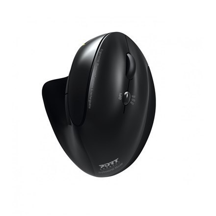 PORT DESIGNS | Rechargeable Ergonomic Mouse | 900706-BT | Optical | Wireless | 2.4 GHz Wireless via USB Dongle | Black | 3 year( PORT DESIGNS | Rechargeable Ergonomic Mouse | 900706-BT | Optical | Wireless | 2.4 GHz Wireless via USB Dongle | Black | 3 year(