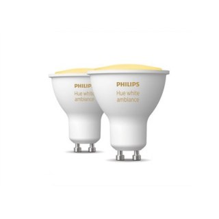 Philips Hue WA 4,3W GU10 2pcs pack Philips Hue | Hue WA 4.3W GU10, 2pcs pack | GU10 | 4.3 W | Warm White 2200-6500K | Bluetooth