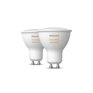 Philips Hue WA 4,3W GU10 2pcs pack Philips Hue | Hue WA 4.3W GU10, 2pcs pack | GU10 | 4.3 W | Warm White 2200-6500K | Bluetooth