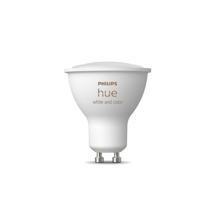 Philips Hue WCA 4,3W GU10 Philips Hue | Hue WCA 4.3W GU10 | GU10 | 4.3 W | RGBW 2000-6500K | Bluetooth and Zigbee Philips Hue WCA 4,3W GU10 Philips Hue | Hue WCA 4.3W GU10 | GU10 | 4.3 W | RGBW 2000-6500K | Bluetooth and Zigbee