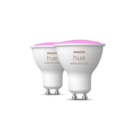Philips Hue WCA 5.7W GU10, 2pcs pack Philips Hue | Hue WCA 5.7W GU10, 2pcs pack | W | W | White and coloured lights | Bluetooth Philips Hue WCA 5.7W GU10, 2pcs pack Philips Hue | Hue WCA 5.7W GU10, 2pcs pack | W | W | White and coloured lights | Bluetooth