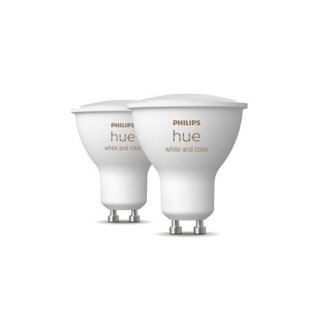 Philips Hue WCA 5.7W GU10, 2pcs pack Philips Hue | Hue WCA 5.7W GU10, 2pcs pack | W | W | White and coloured lights | Bluetooth