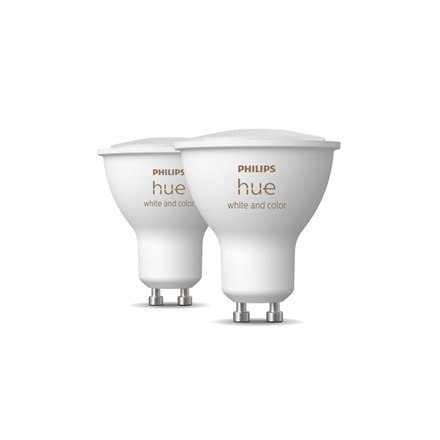 Philips Hue WCA 5.7W GU10, 2pcs pack Philips Hue | Hue WCA 5.7W GU10, 2pcs pack | W | W | White and coloured lights | Bluetooth Philips Hue WCA 5.7W GU10, 2pcs pack Philips Hue | Hue WCA 5.7W GU10, 2pcs pack | W | W | White and coloured lights | Bluetooth
