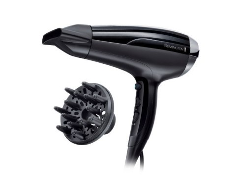Remington Hair Dryer | D5215 Pro-Air Shine | 2300 W | Number of temperature settings 3 | Ionic function | Diffuser nozzle | Blac Remington Hair Dryer | D5215 Pro-Air Shine | 2300 W | Number of temperature settings 3 | Ionic function | Diffuser nozzle | Blac