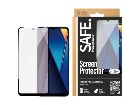 SAFE by PanzerGlass Screen Protector Xiaomi Poco C65 | Redmi 13C | Ultra-Wide Fit | PanzerGlass SAFE by PanzerGlass Screen Protector Xiaomi Poco C65 | Redmi 13C | Ultra-Wide Fit | PanzerGlass