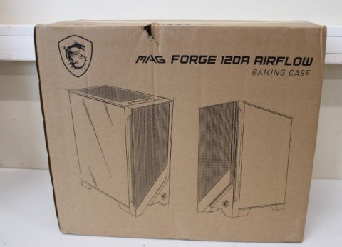 SALE OUT. MSI MAG FORGE 120A AIRFLOW | PC Case | MAG FORGE 120A AIRFLOW | Side window | Black | Mid-Tower | DAMAGED PACKAGING | SALE OUT. MSI MAG FORGE 120A AIRFLOW | PC Case | MAG FORGE 120A AIRFLOW | Side window | Black | Mid-Tower | DAMAGED PACKAGING |