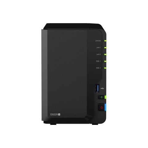 Synology | Tower NAS | DS220+ | up to 2 HDD/SSD Hot-Swap | Intel Celeron | Intel Celeron J4025 Dual Core | Processor frequency 2 Synology | Tower NAS | DS220+ | up to 2 HDD/SSD Hot-Swap | Intel Celeron | Intel Celeron J4025 Dual Core | Processor frequency 2