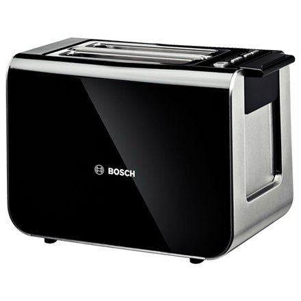 Toaster Bosch | TAT8613 | Power 860 W | Number of slots 2 | Housing material Stainless steel | Black Toaster Bosch | TAT8613 | Power 860 W | Number of slots 2 | Housing material Stainless steel | Black