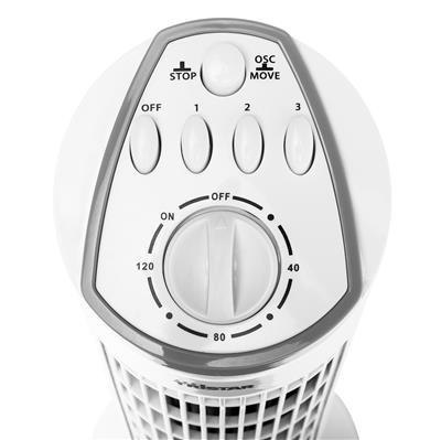 Tristar | VE-5864 | Tower Fan | White | Diameter 24 cm | Number of speeds 3 | Oscillation | 40 W | No Tristar | VE-5864 | Tower Fan | White | Diameter 24 cm | Number of speeds 3 | Oscillation | 40 W | No