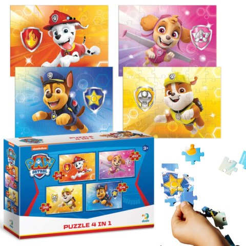 PUZZLE 4w1 PSI PATROL CZTERY UKŁADANKI W JEDNYM OPAKOWANIU DLA DZIECI PUZZLE 4w1 PSI PATROL CZTERY UKŁADANKI W JEDNYM OPAKOWANIU DLA DZIECI