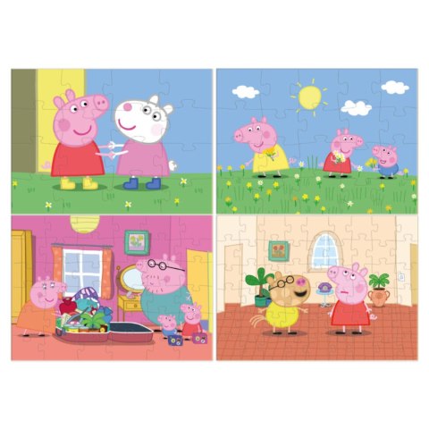 PUZZLE 4w1 ŚWINKA PEPPA UROCZE CZTERY UKŁADANKI W JEDNYM OPAKOWANIU PUZZLE 4w1 ŚWINKA PEPPA UROCZE CZTERY UKŁADANKI W JEDNYM OPAKOWANIU