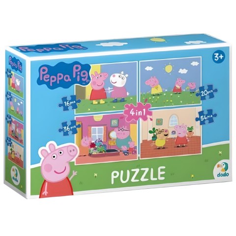 PUZZLE 4w1 ŚWINKA PEPPA UROCZE CZTERY UKŁADANKI W JEDNYM OPAKOWANIU PUZZLE 4w1 ŚWINKA PEPPA UROCZE CZTERY UKŁADANKI W JEDNYM OPAKOWANIU