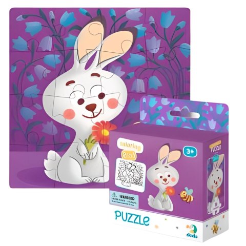 PUZZLE KOLOROWANKA 2w1 MOTYW ZAJĄCA DWUSTRONNA KREATYWNA ZABAWA DLA DZIEC PUZZLE KOLOROWANKA 2w1 MOTYW ZAJĄCA DWUSTRONNA KREATYWNA ZABAWA DLA DZIEC