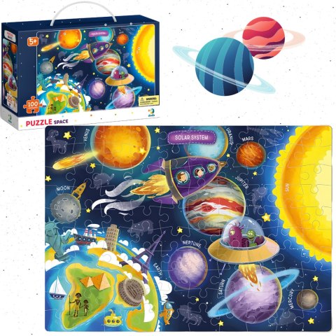 PUZZLE KOSMOS 100 ELEMENTÓW DO UŁOŻENIA KOLOROWA MEGA UKŁADANKA DLA DZIECI PUZZLE KOSMOS 100 ELEMENTÓW DO UŁOŻENIA KOLOROWA MEGA UKŁADANKA DLA DZIECI