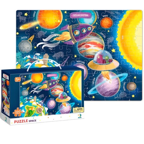 PUZZLE KOSMOS 100 ELEMENTÓW DO UŁOŻENIA KOLOROWA MEGA UKŁADANKA DLA DZIECI PUZZLE KOSMOS 100 ELEMENTÓW DO UŁOŻENIA KOLOROWA MEGA UKŁADANKA DLA DZIECI