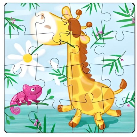 PUZZLE MOTYW ŻYRAFY 16 ELEMENTÓW UKŁADANKA DLA DZIECI UROKLIWA ŻYRAFA PUZZLE MOTYW ŻYRAFY 16 ELEMENTÓW UKŁADANKA DLA DZIECI UROKLIWA ŻYRAFA