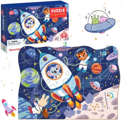 PUZZLE WYPRAWA W KOSMOS 30 ELEMENTÓW KOLOROWA UKŁADANKA DLA NAJMŁODSZYCH PUZZLE WYPRAWA W KOSMOS 30 ELEMENTÓW KOLOROWA UKŁADANKA DLA NAJMŁODSZYCH