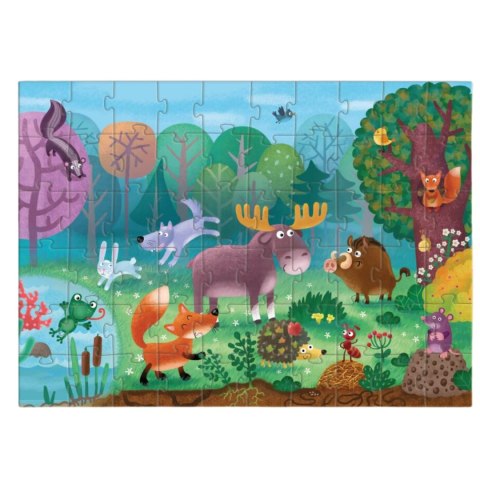 Puzzle Niesamowite Zwierzęta Leśne, 60 el. 300375 Puzzle Niesamowite Zwierzęta Leśne, 60 el. 300375