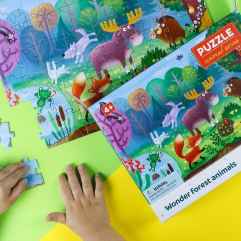 Puzzle Niesamowite Zwierzęta Leśne, 60 el. 300375 Puzzle Niesamowite Zwierzęta Leśne, 60 el. 300375