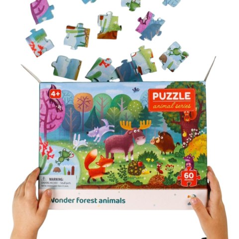 Puzzle Niesamowite Zwierzęta Leśne, 60 el. 300375 Puzzle Niesamowite Zwierzęta Leśne, 60 el. 300375
