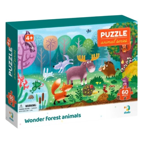 Puzzle Niesamowite Zwierzęta Leśne, 60 el. 300375 Puzzle Niesamowite Zwierzęta Leśne, 60 el. 300375