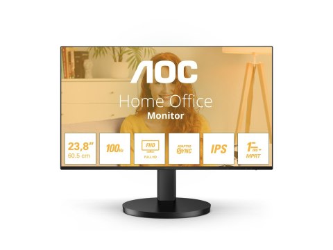 AOC 24B3HA2 | 23.8 " | IPS | 16:9 | 100 Hz | 1 ms | 1920 x 1080 pixels | 250 cd/m² | HDMI ports quantity 1 | Black | Warranty 36 AOC 24B3HA2 | 23.8 " | IPS | 16:9 | 100 Hz | 1 ms | 1920 x 1080 pixels | 250 cd/m² | HDMI ports quantity 1 | Black | Warranty 36