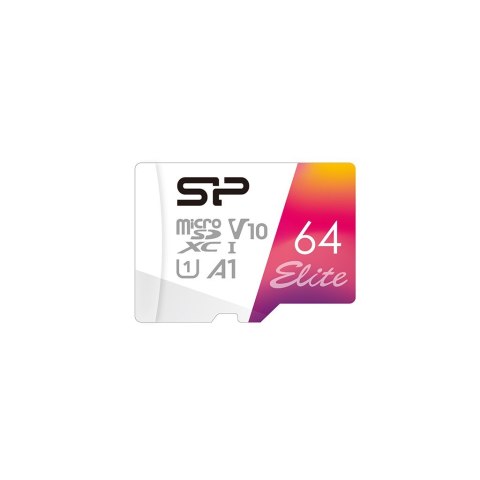Silicon Power | Karta pamięci microSDHC UHS-I | Elite | 64 GB | microSDHC/SDXC | Pamięć flash klasy 10 Silicon Power | Karta pamięci microSDHC UHS-I | Elite | 64 GB | microSDHC/SDXC | Pamięć flash klasy 10