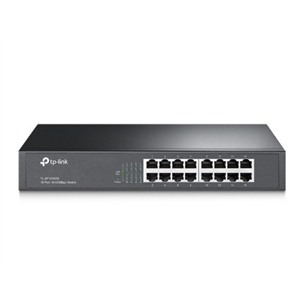 TP-LINK | Switch | TL-SF1016DS | Unmanaged | Desktop/Rackmountable | 10/100 Mbps (RJ-45) ports quantity 16 | 1 Gbps (RJ-45) port TP-LINK | Switch | TL-SF1016DS | Unmanaged | Desktop/Rackmountable | 10/100 Mbps (RJ-45) ports quantity 16 | 1 Gbps (RJ-45) port