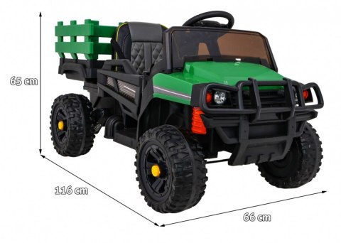 Autko Farmer Pick-up dla dzieci Zielony + Pilot + Bagażnik + Łopatka + EVA + MP3 LED Autko Farmer Pick-up dla dzieci Zielony + Pilot + Bagażnik + Łopatka + EVA + MP3 LED