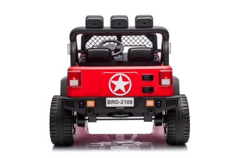 Autko terenowe Geoland Power dla 2 dzieci Czerwony + Pilot + Silniki 2x200W + Bagażnik + Radio MP3 + LED Autko terenowe Geoland Power dla 2 dzieci Czerwony + Pilot + Silniki 2x200W + Bagażnik + Radio MP3 + LED