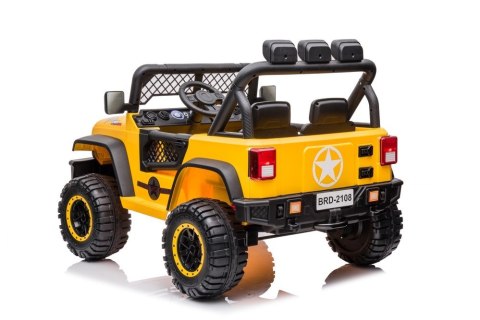 Autko terenowe Geoland Power dla 2 dzieci Żółty + Pilot + Silniki 2x200W + Bagażnik + Radio MP3 + LED Autko terenowe Geoland Power dla 2 dzieci Żółty + Pilot + Silniki 2x200W + Bagażnik + Radio MP3 + LED