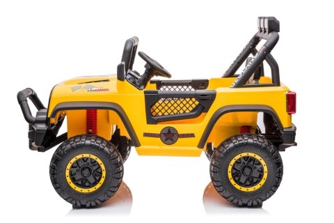 Autko terenowe Geoland Power dla 2 dzieci Żółty + Pilot + Silniki 2x200W + Bagażnik + Radio MP3 + LED Autko terenowe Geoland Power dla 2 dzieci Żółty + Pilot + Silniki 2x200W + Bagażnik + Radio MP3 + LED