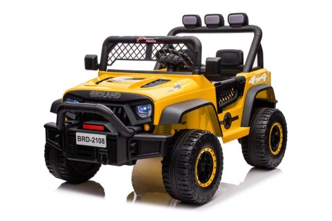 Autko terenowe Geoland Power dla 2 dzieci Żółty + Pilot + Silniki 2x200W + Bagażnik + Radio MP3 + LED Autko terenowe Geoland Power dla 2 dzieci Żółty + Pilot + Silniki 2x200W + Bagażnik + Radio MP3 + LED