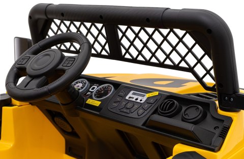 Autko terenowe Geoland Power dla 2 dzieci Żółty + Pilot + Silniki 2x200W + Bagażnik + Radio MP3 + LED Autko terenowe Geoland Power dla 2 dzieci Żółty + Pilot + Silniki 2x200W + Bagażnik + Radio MP3 + LED