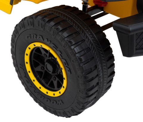 Autko terenowe Geoland Power dla 2 dzieci Żółty + Pilot + Silniki 2x200W + Bagażnik + Radio MP3 + LED Autko terenowe Geoland Power dla 2 dzieci Żółty + Pilot + Silniki 2x200W + Bagażnik + Radio MP3 + LED